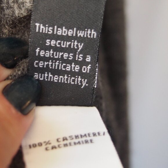 Diane Von Furstenberg Womens Sweater Gray Cashmere Long Sleeve - Picture 7 of 15